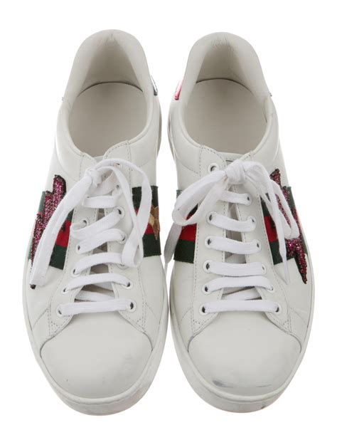 gucci dorate sneakwrs damasco|gucci embroidered sneakers.